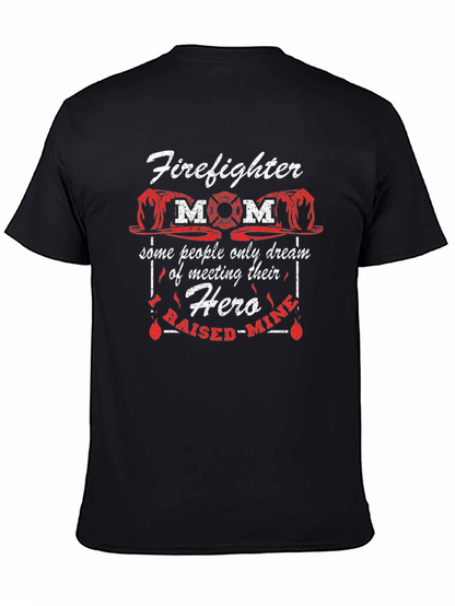 Firefighter Mom Hero Graphic T-Shirt