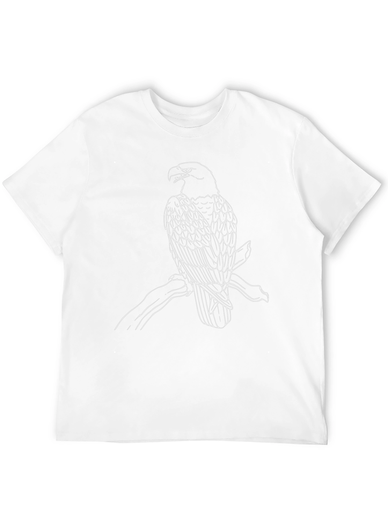 Black T-Shirt with Eagle Print