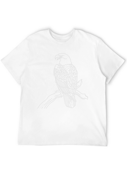 Black T-Shirt with Eagle Print