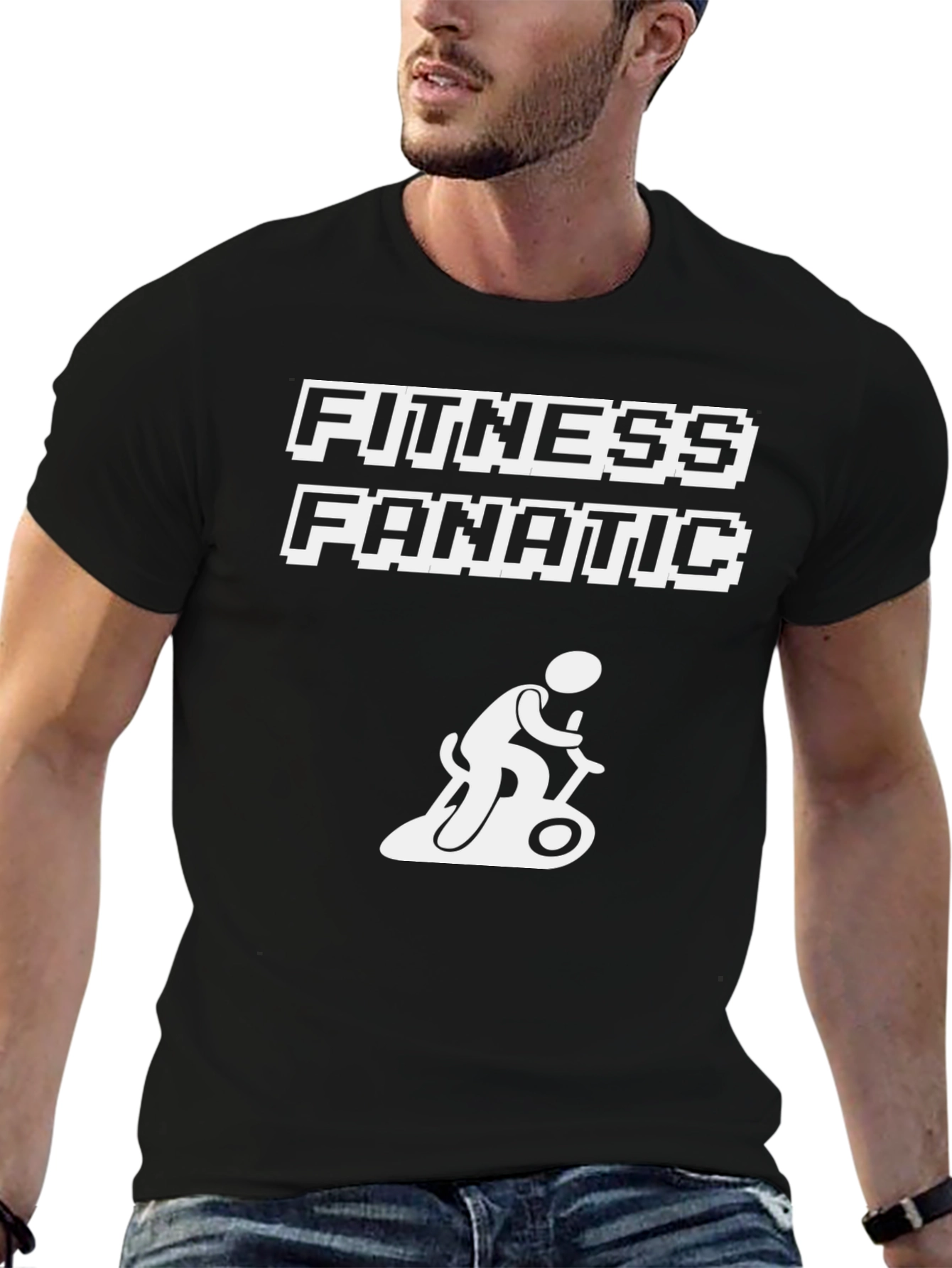 Fitness Fanatic Black T-Shirt