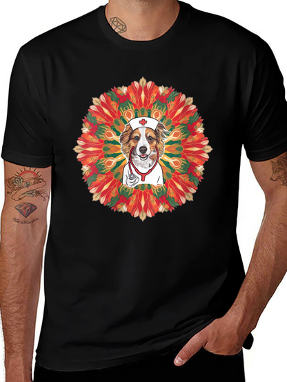 Dog Nurse Mandala T-Shirt