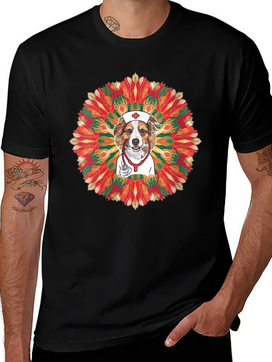 Dog Nurse Mandala T-Shirt