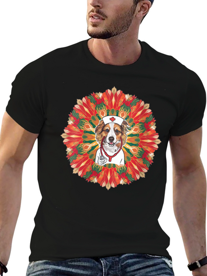 Dog Nurse Mandala T-Shirt