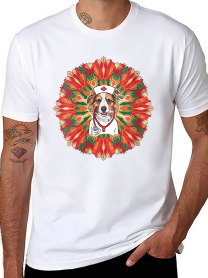 Dog Nurse Mandala T-Shirt