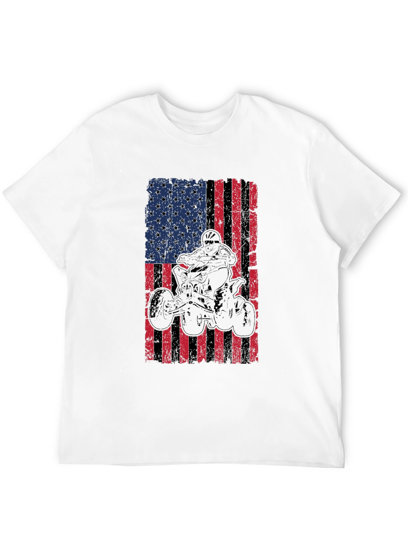 American Flag ATV Rider Graphic Tee