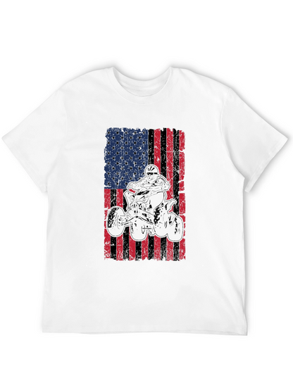 American Flag ATV Rider Graphic Tee