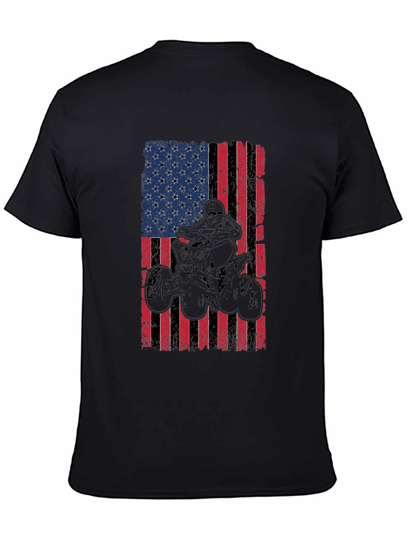 American Flag ATV Rider Graphic Tee