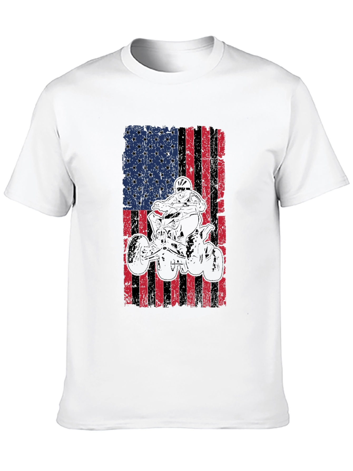 American Flag ATV Rider Graphic Tee