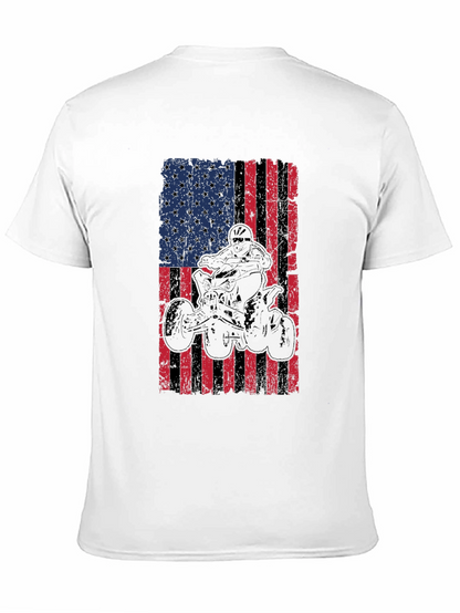 American Flag ATV Rider Graphic Tee