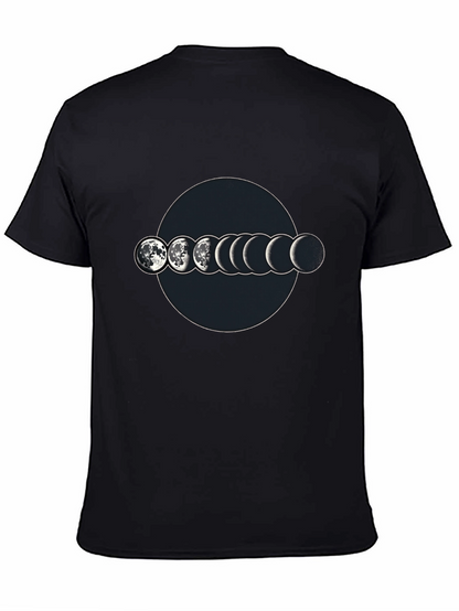 Lunar Phase Graphic T-Shirt - Mens Black Tee