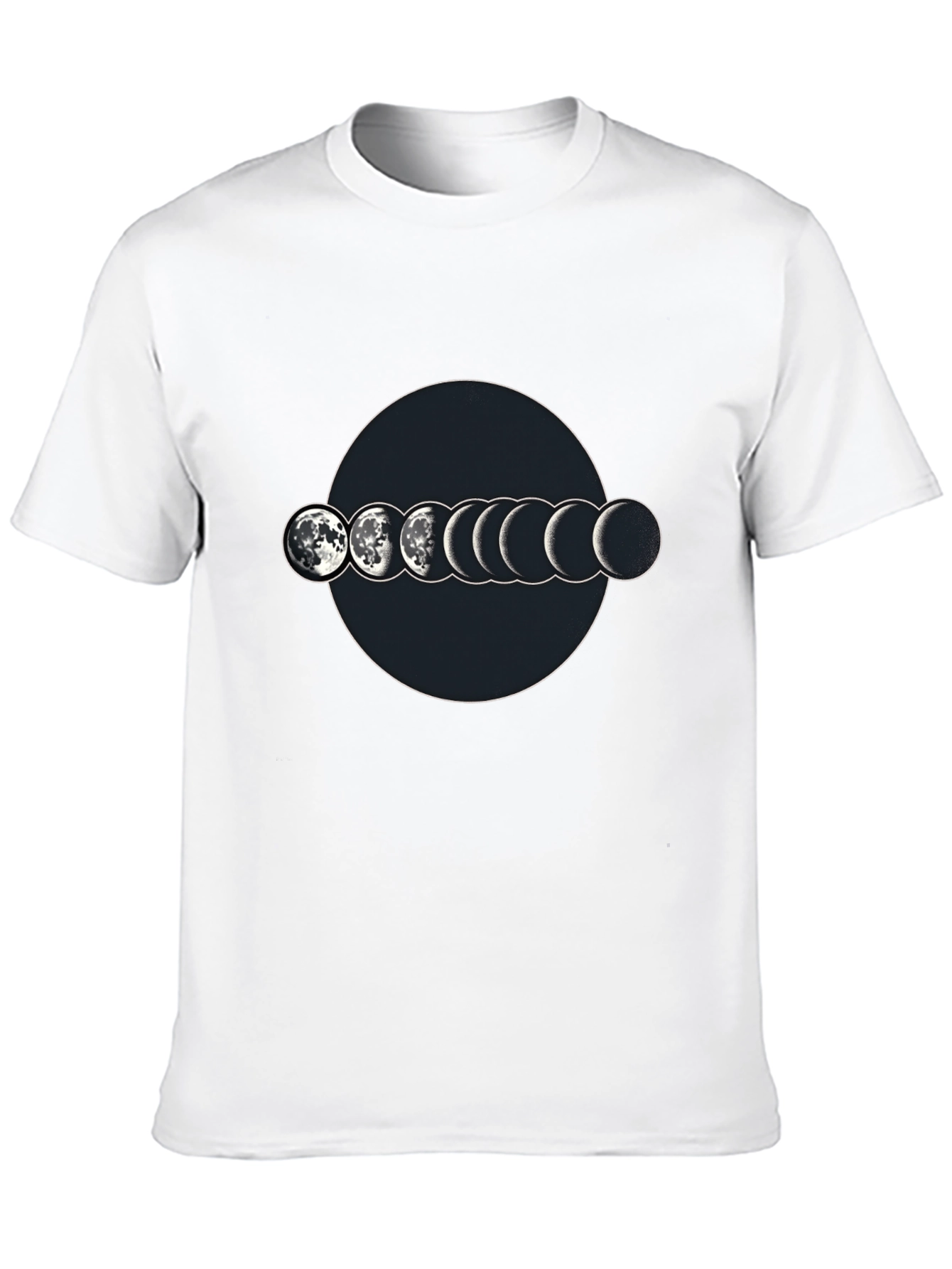 Lunar Phase Graphic T-Shirt - Mens Black Tee