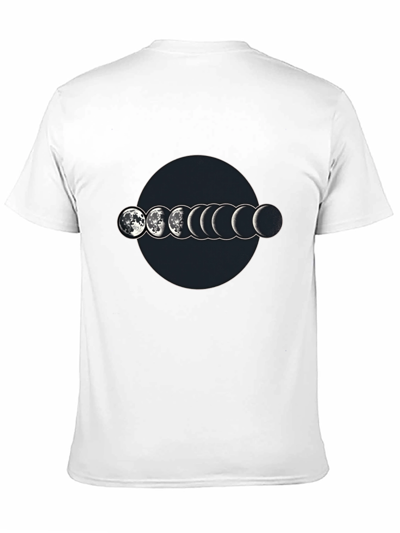 Lunar Phase Graphic T-Shirt - Mens Black Tee