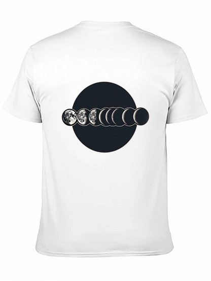 Lunar Phase Graphic T-Shirt - Mens Black Tee