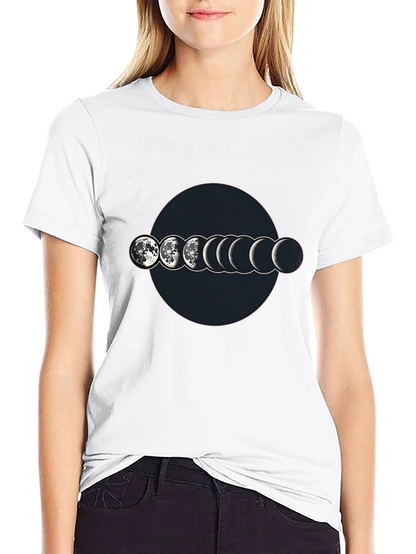 Lunar Phase Graphic T-Shirt - Mens Black Tee