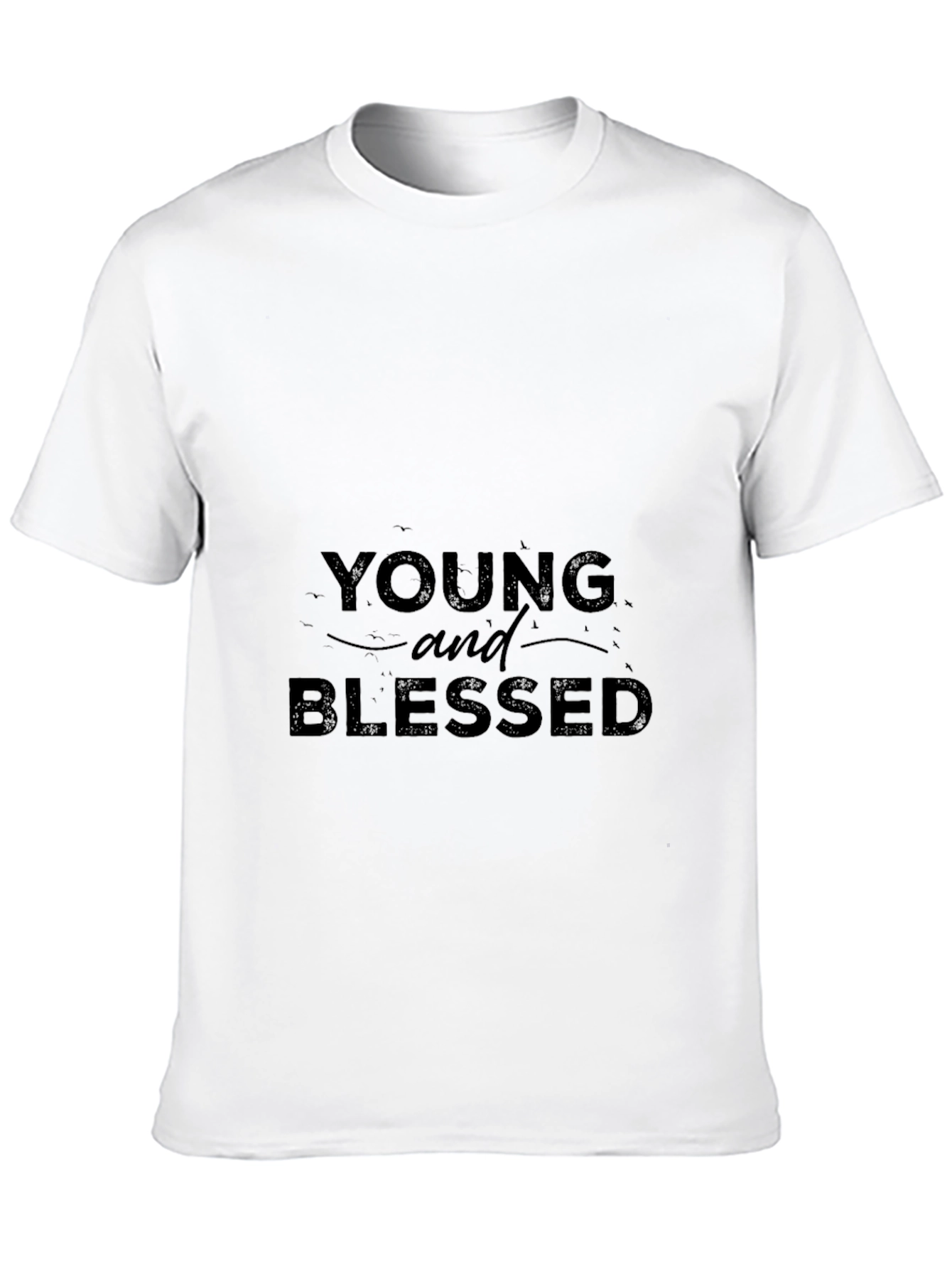 Young and Blessed Graphic Tee - Stylish Comfort