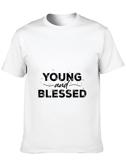 Young and Blessed Graphic Tee - Stylish Comfort