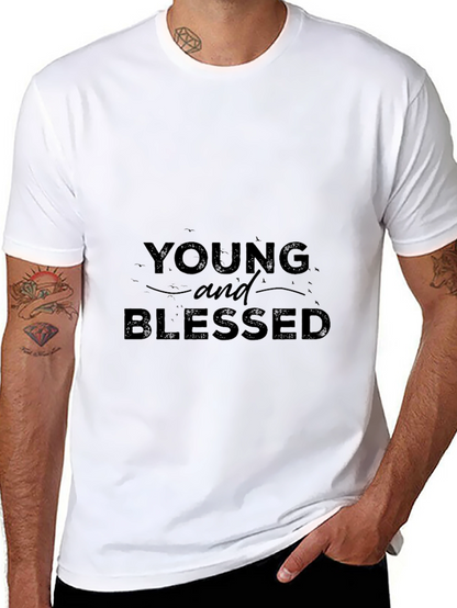 Young and Blessed Graphic Tee - Stylish Comfort