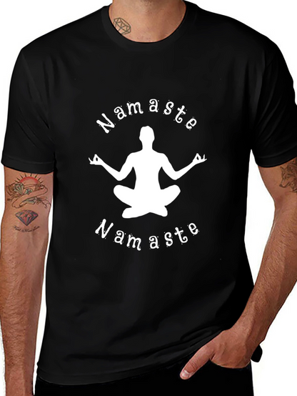 Namaste Yoga T-Shirt - Meditating Yogi Design
