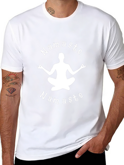 Namaste Yoga T-Shirt - Meditating Yogi Design