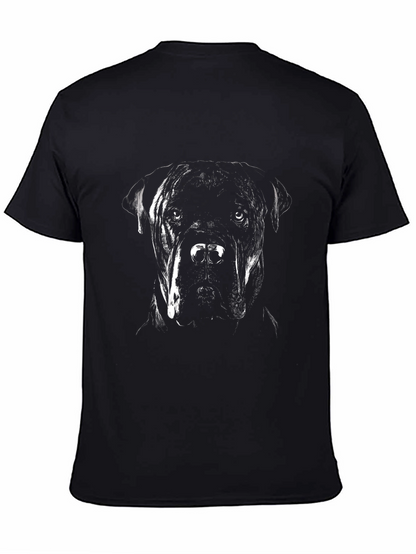 Dog Graphic Tee - Black Casual T-Shirt