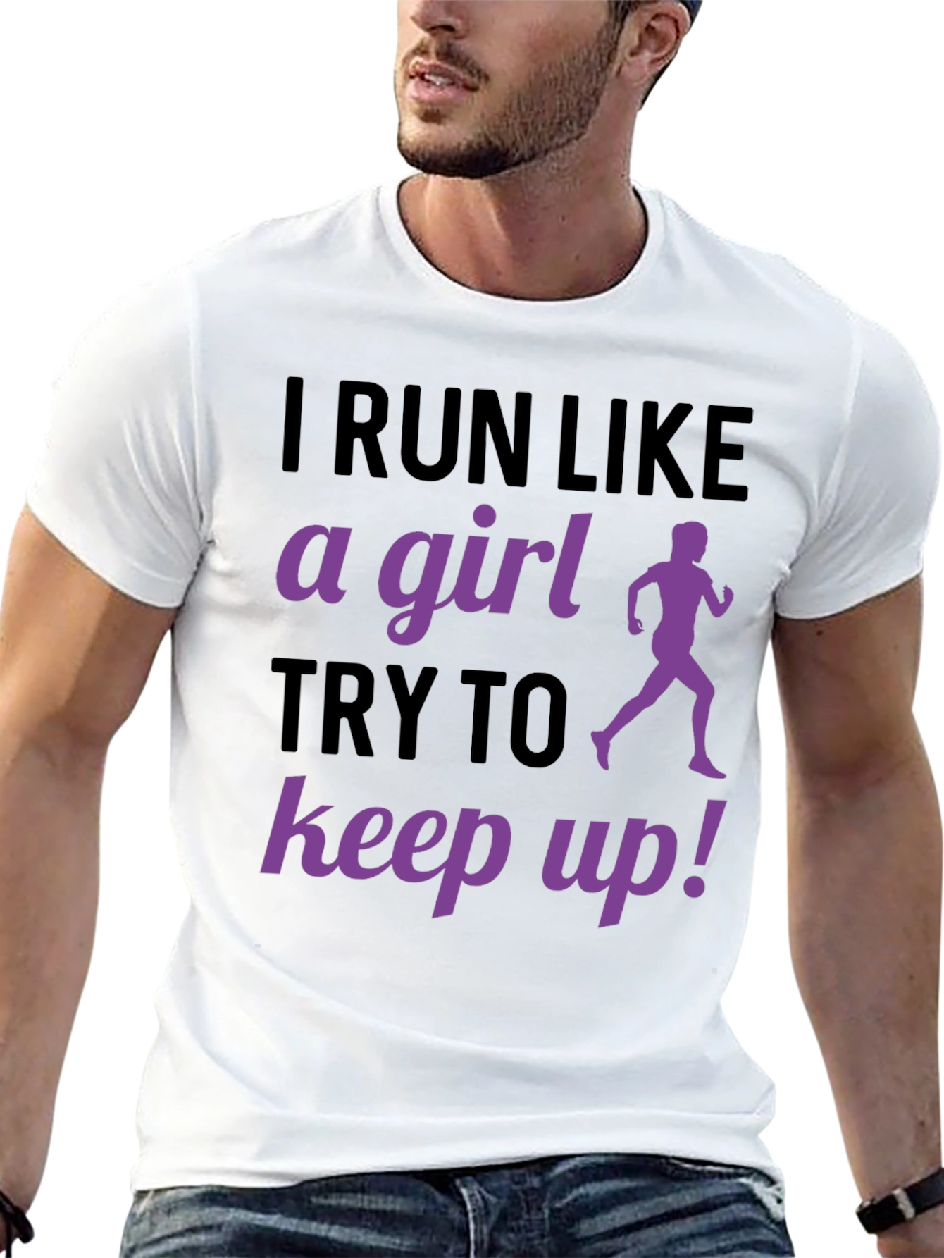 I Run Like A Girl T-Shirt Funny Running Gift