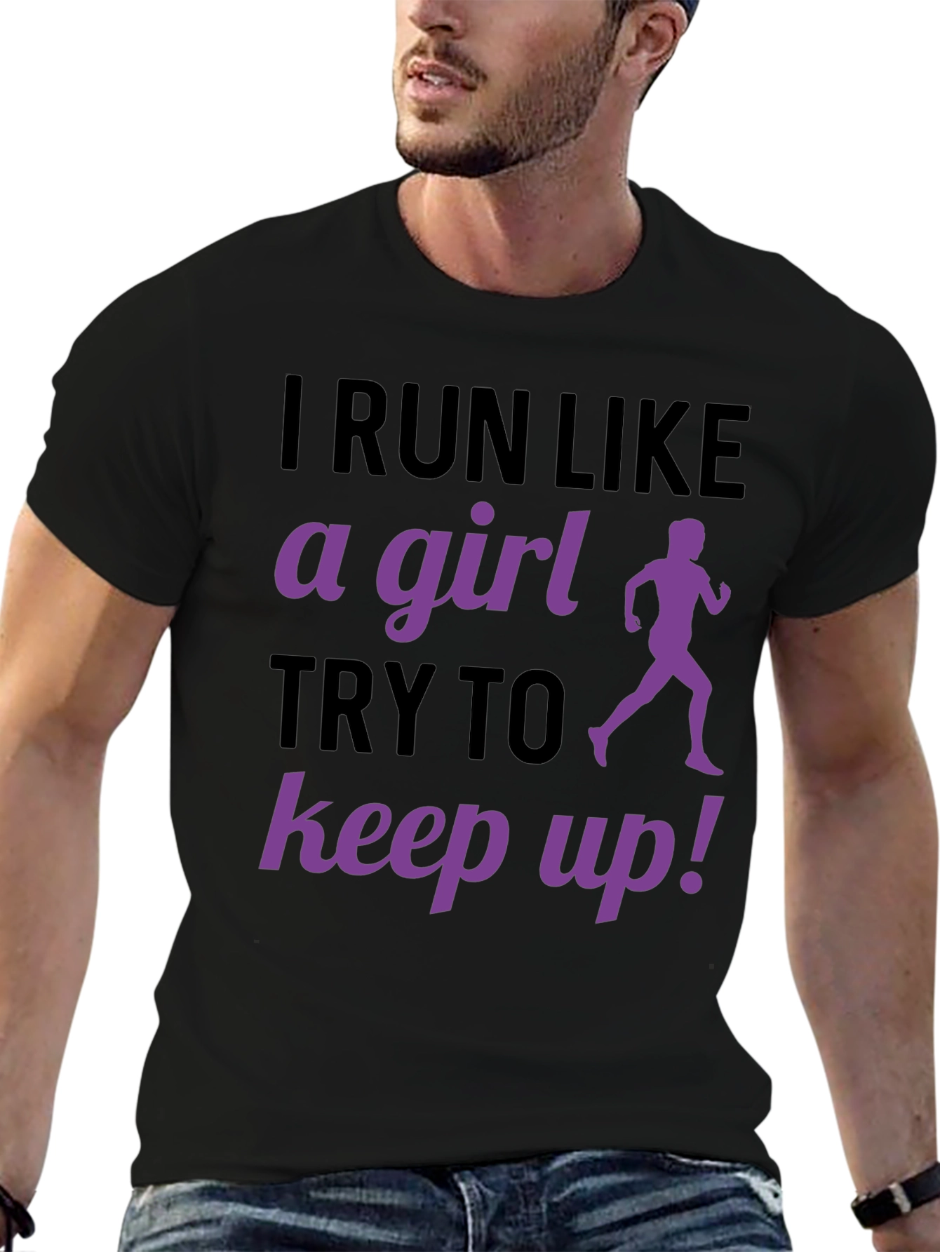 I Run Like A Girl T-Shirt Funny Running Gift