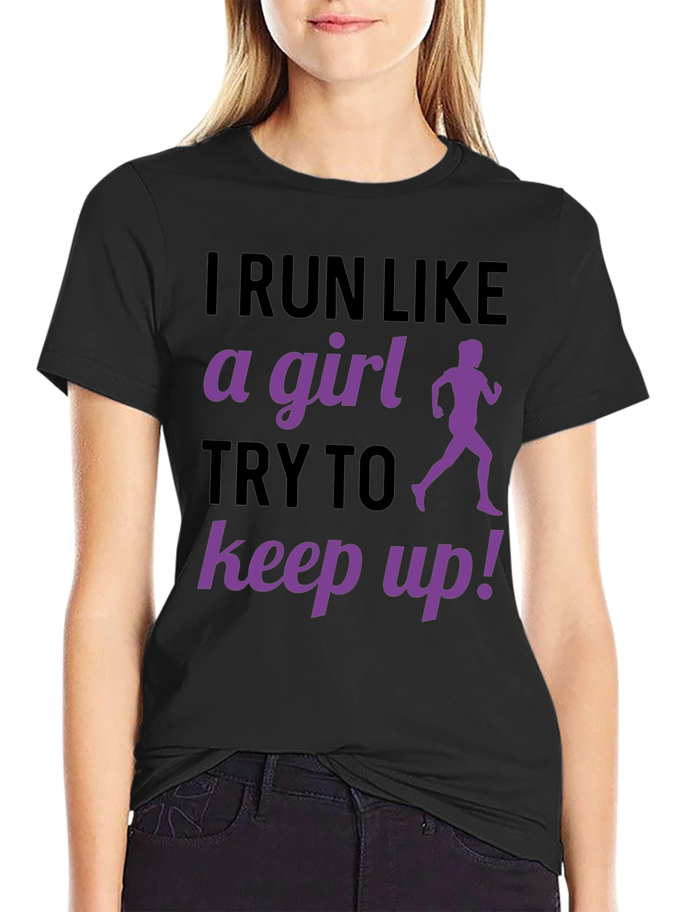 I Run Like A Girl T-Shirt Funny Running Gift