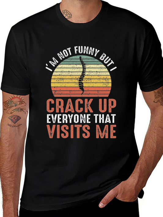 Funny Chiropractor T-Shirt - Crack Up Visits