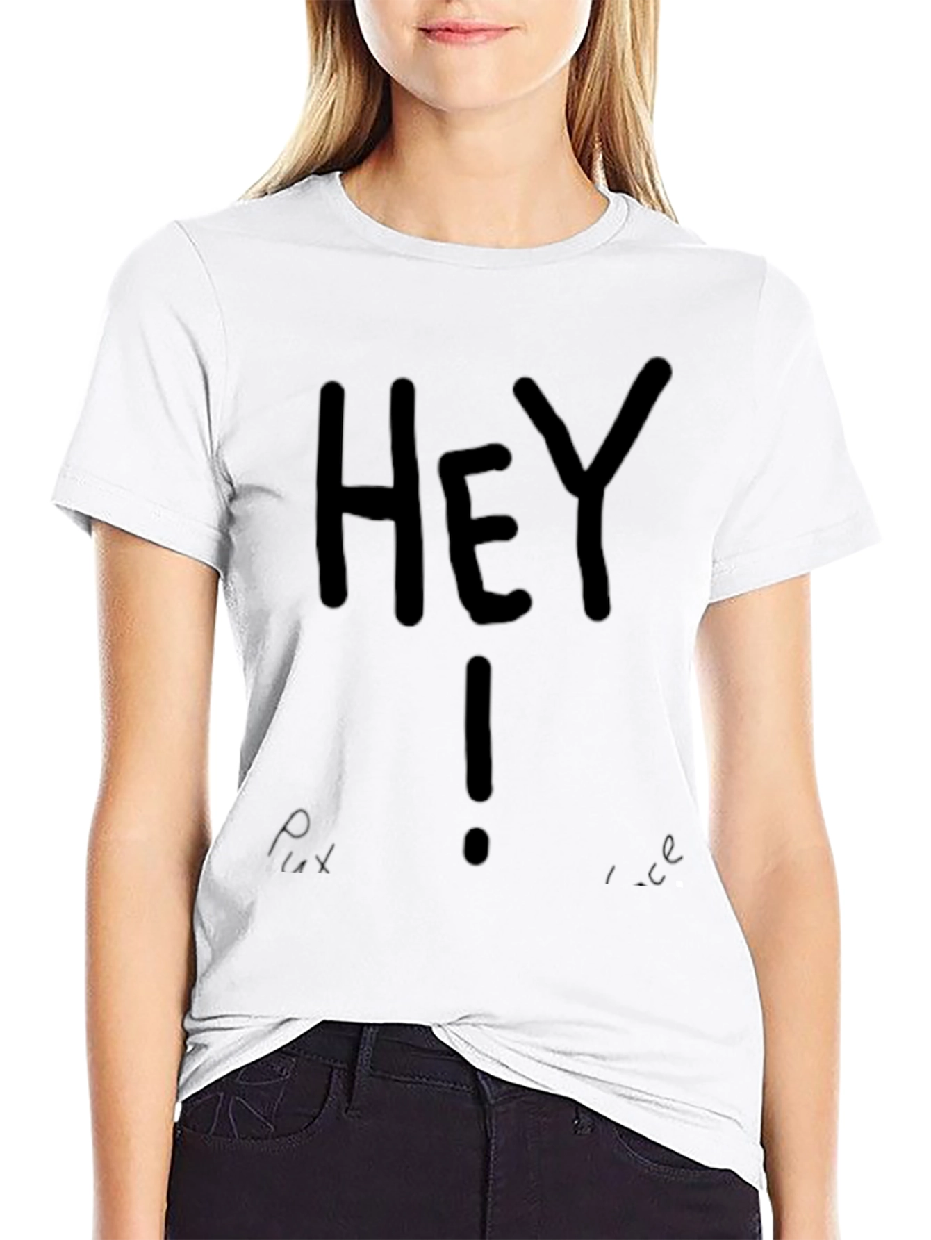 Hey! Graphic Black T-Shirt