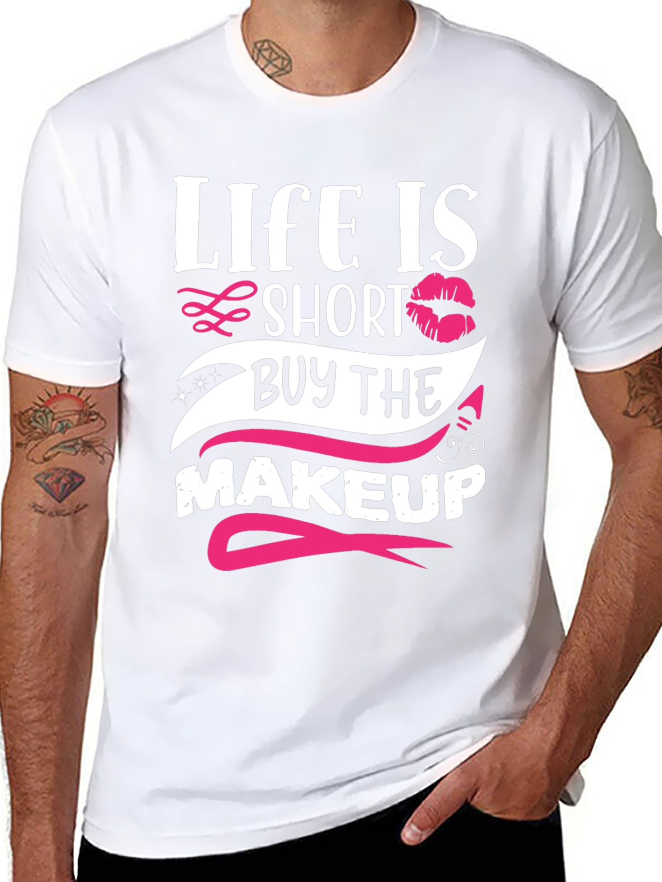 Life is Short Buy Makeup T-Shirt