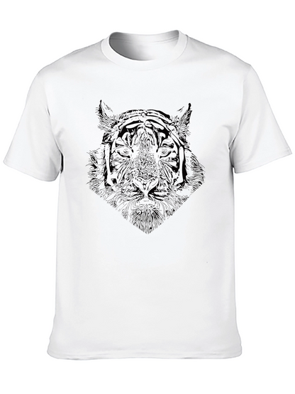 Black Tiger Graphic Tee - Stylish Mens T-Shirt