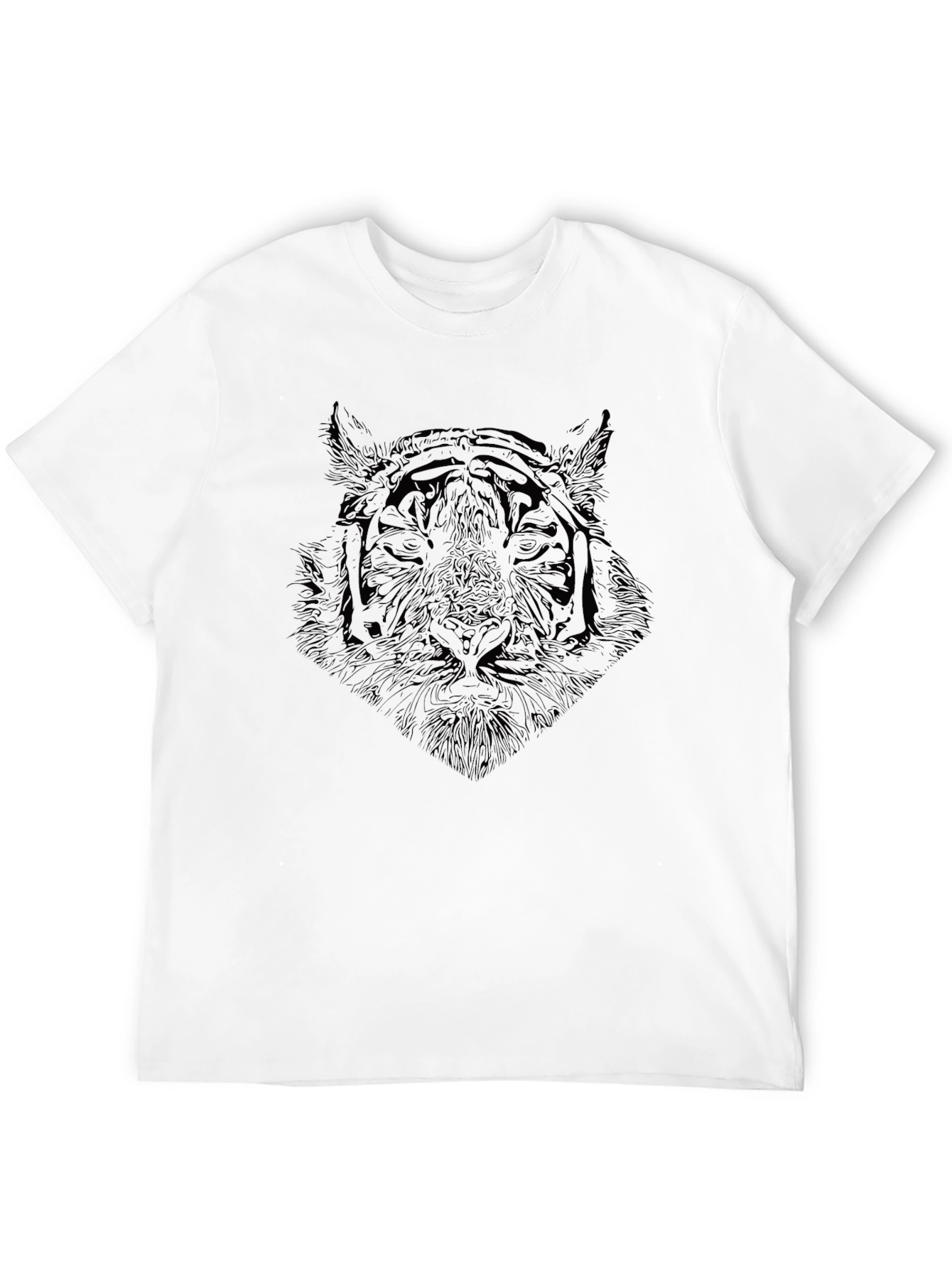 Black Tiger Graphic Tee - Stylish Mens T-Shirt