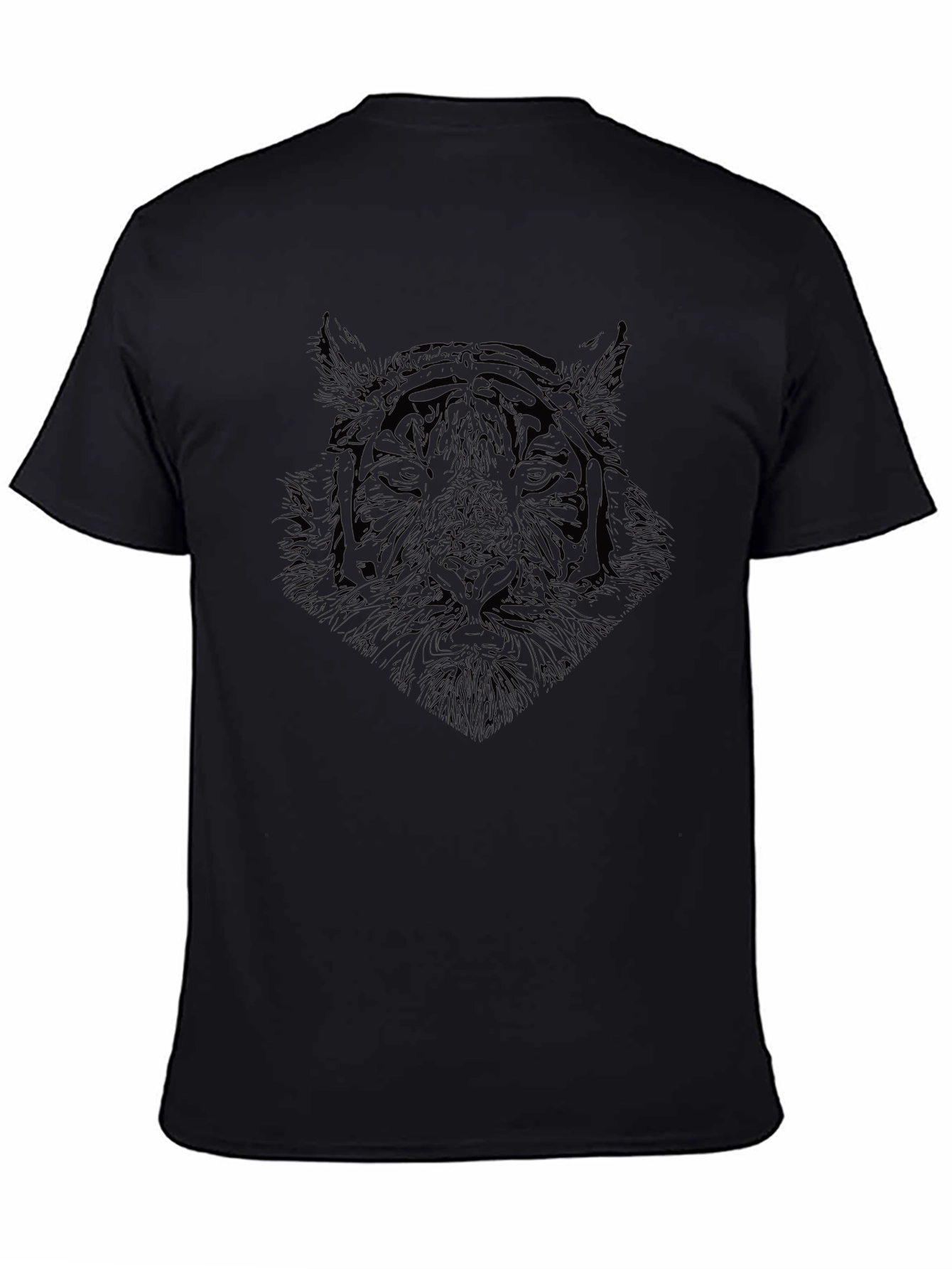 Black Tiger Graphic Tee - Stylish Mens T-Shirt