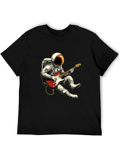 Astronaut Guitarist Black T-Shirt