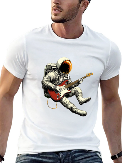 Astronaut Guitarist Black T-Shirt