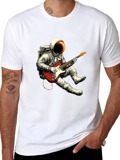 Astronaut Guitarist Black T-Shirt