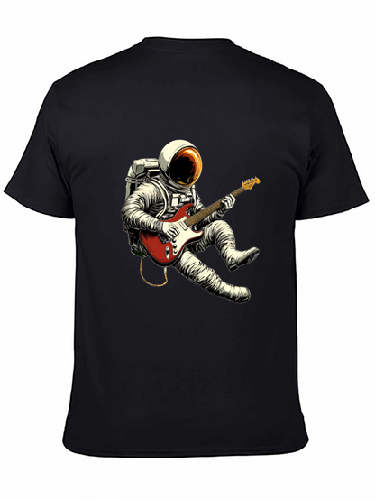Astronaut Guitarist Black T-Shirt