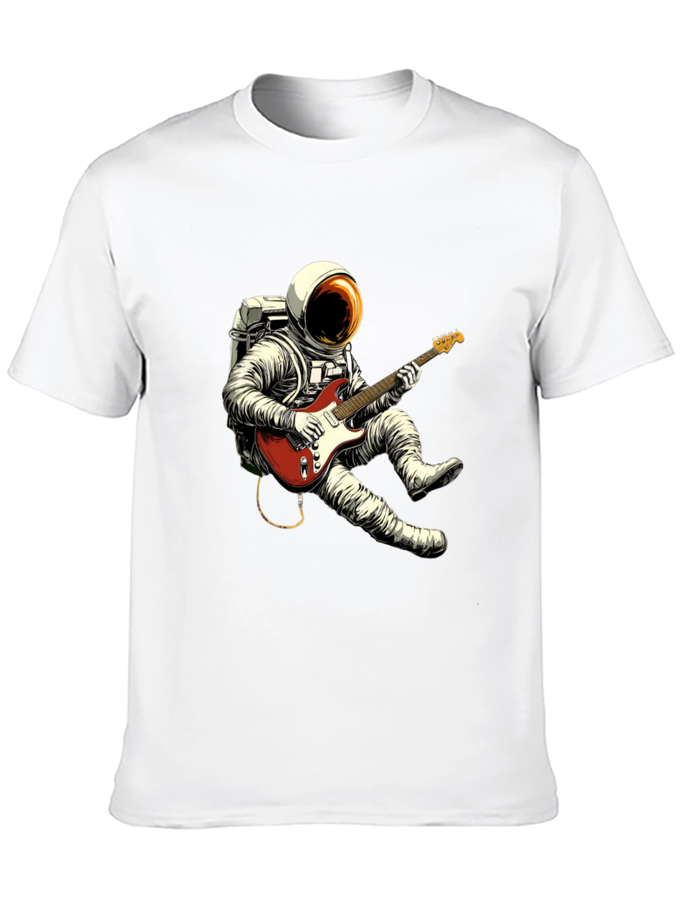 Astronaut Guitarist Black T-Shirt