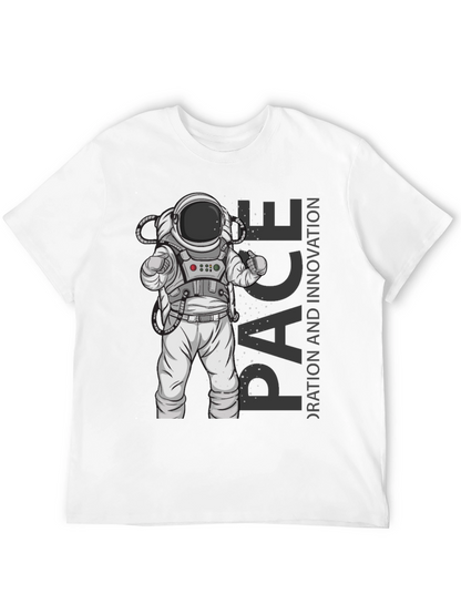 Astronaut Space Exploration Black T-Shirt