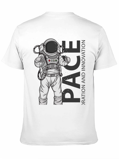 Astronaut Space Exploration Black T-Shirt