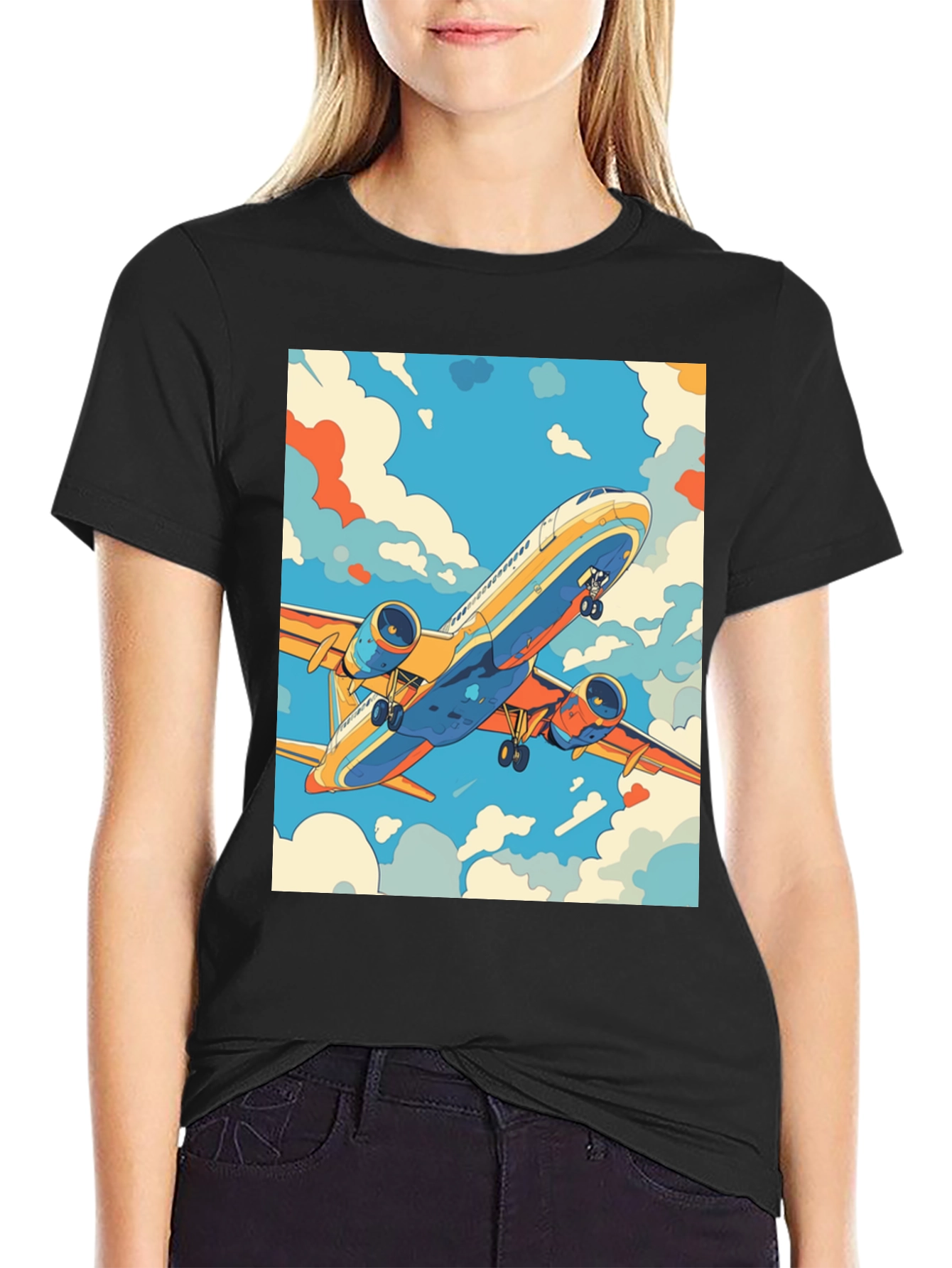Airplane Graphic Tee - Fly High in Style!