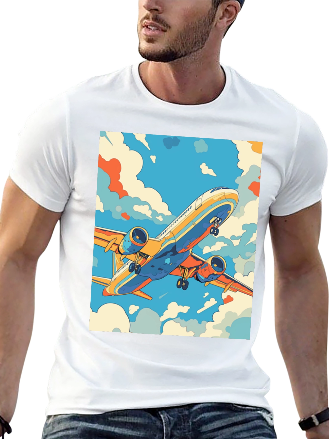 Airplane Graphic Tee - Fly High in Style!