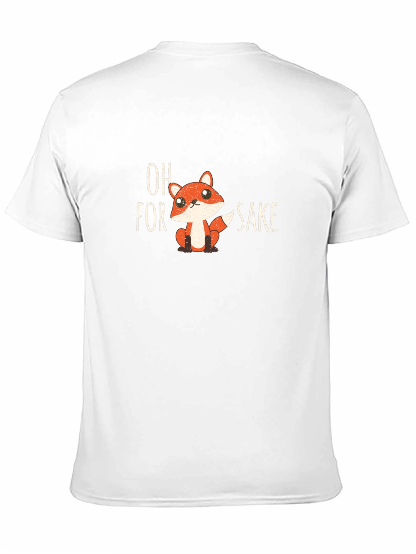 Oh for Fox Sake Mens Black T-Shirt
