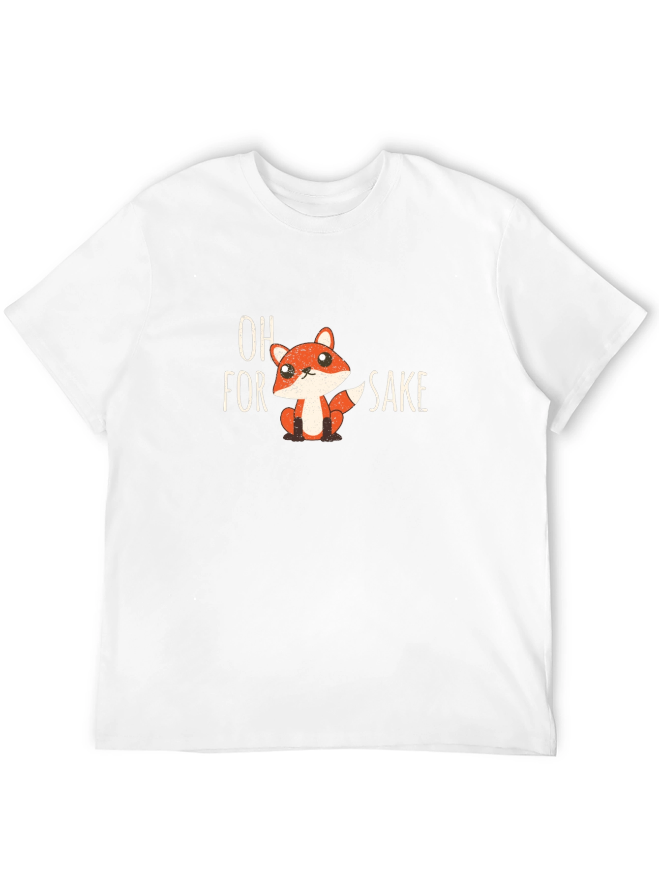 Oh for Fox Sake Mens Black T-Shirt