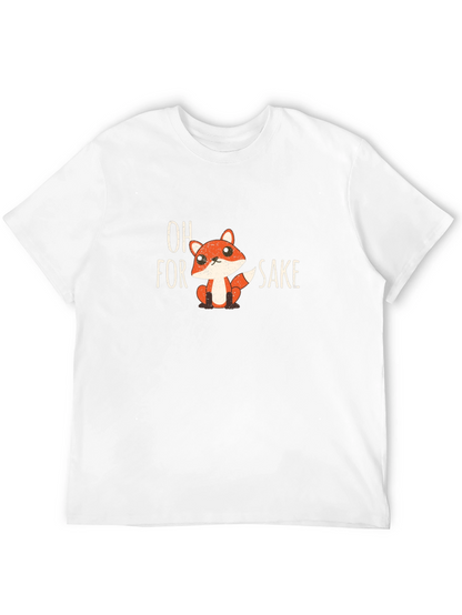 Oh for Fox Sake Mens Black T-Shirt