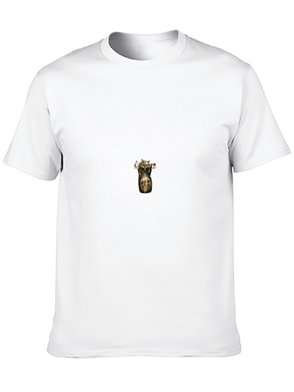 Black T-Shirt with Anges Battlefield Print