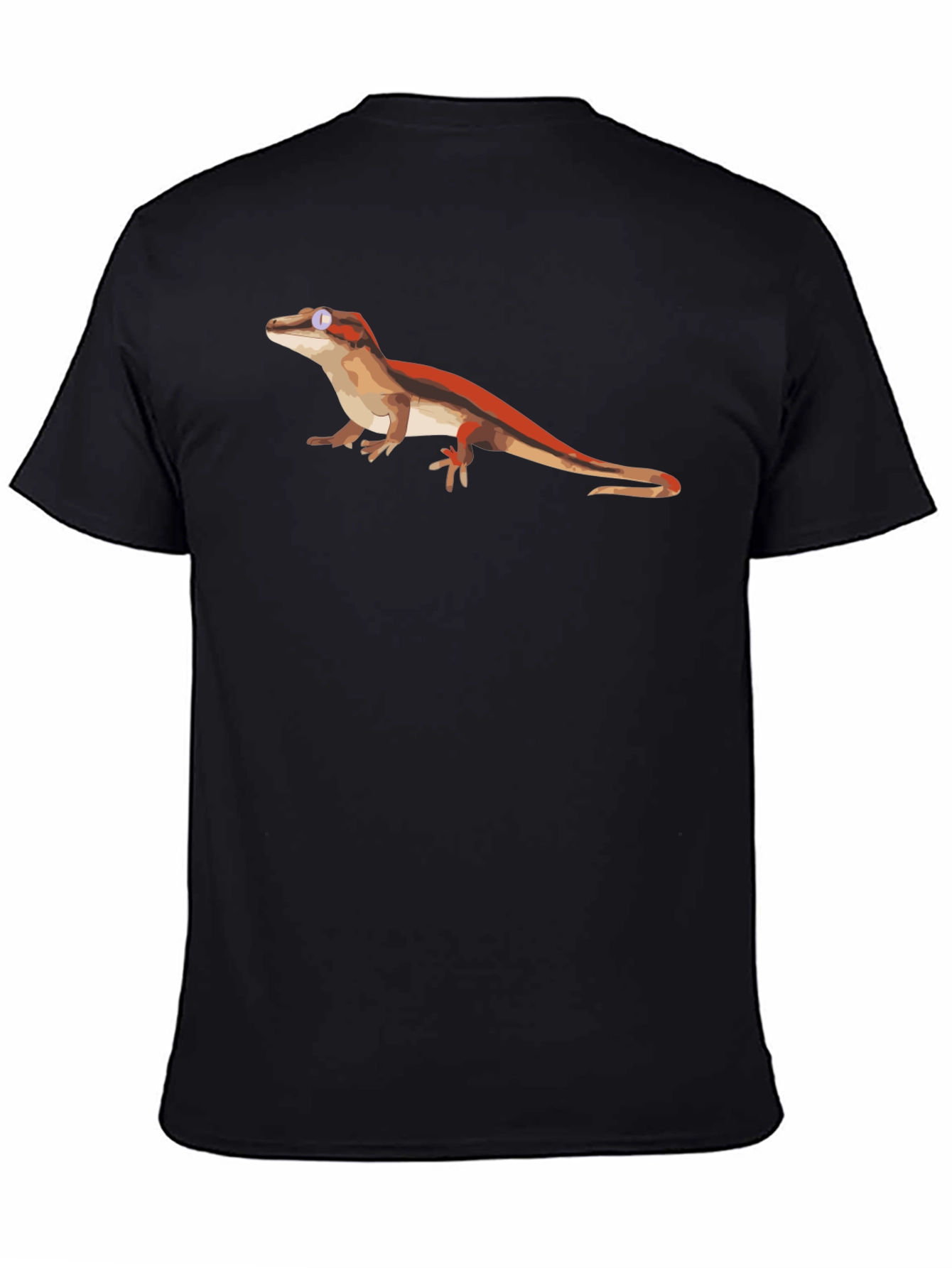 Lizard Graphic Black T-Shirt - Cool Reptile Tee