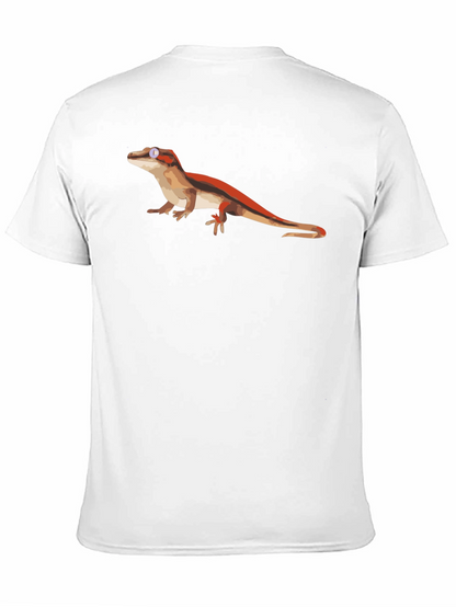 Lizard Graphic Black T-Shirt - Cool Reptile Tee