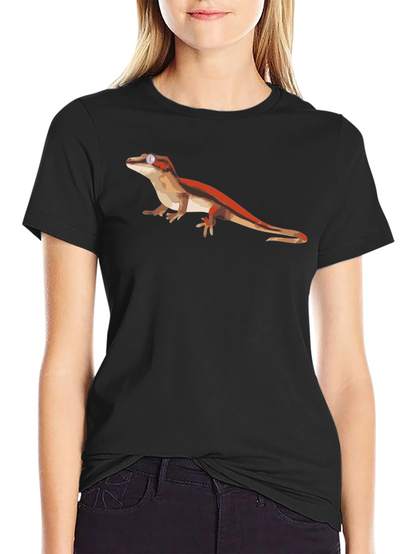 Lizard Graphic Black T-Shirt - Cool Reptile Tee