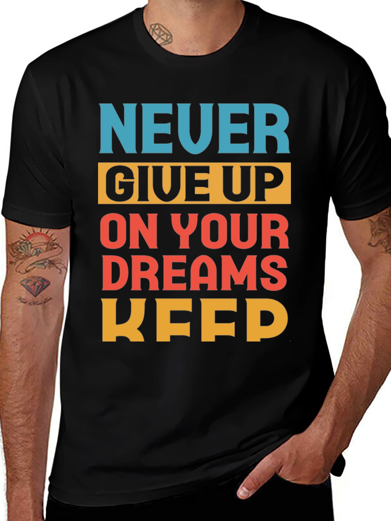 Motivational Never Give Up T-Shirt